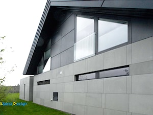 drzwi, okna, szkło architektoniczne - Duże jednopiętrowe domy jednorodzinne murowane z dwuspadowym dachem, styl tradycyjny - zdjęcie od Alpina Ogrody Zimowe & Szkło Architektoniczne