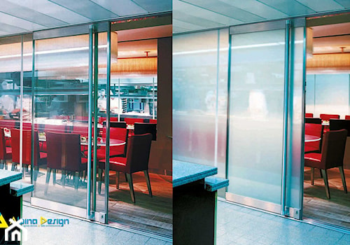 Priva Lite szkło inteligentne 1 - Wnętrza publiczne, styl nowoczesny - zdjęcie od Alpina Ogrody Zimowe & Szkło Architektoniczne