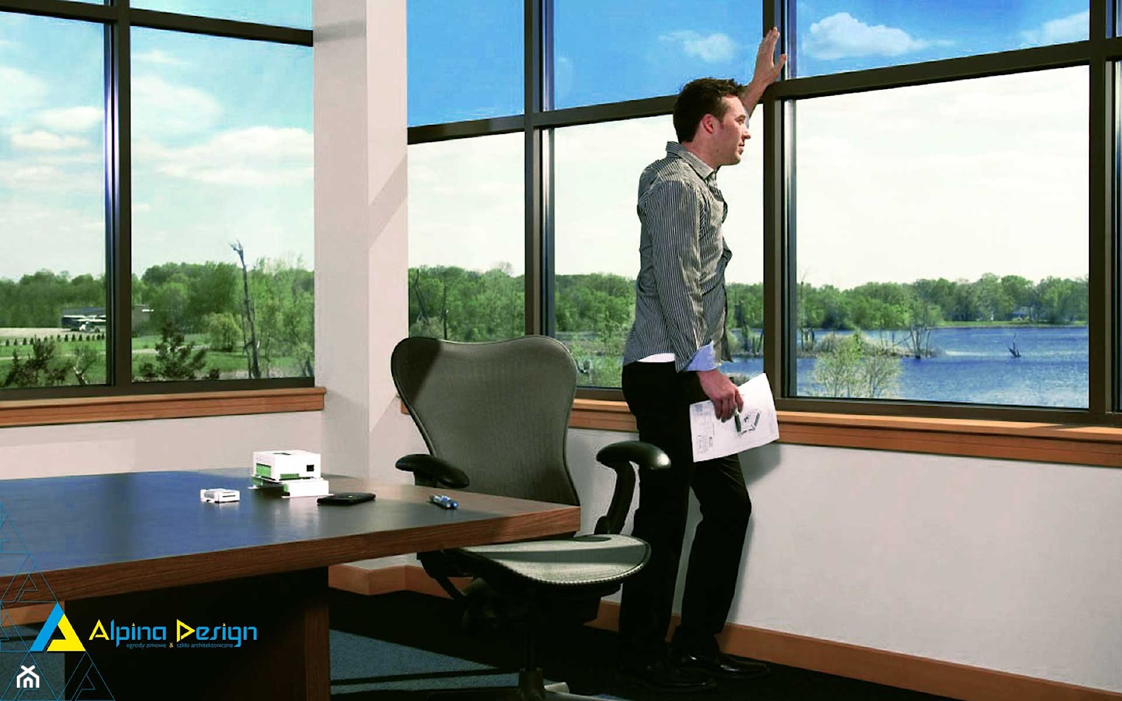Sage Glass szkło inteligentne - Wnętrza publiczne, styl nowoczesny - zdjęcie od Alpina Ogrody Zimowe & Szkło Architektoniczne - Homebook