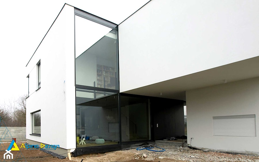 okna, drzwi, szkło architektoniczne 2 - Domy, styl minimalistyczny - zdjęcie od Alpina Ogrody Zimowe & Szkło Architektoniczne