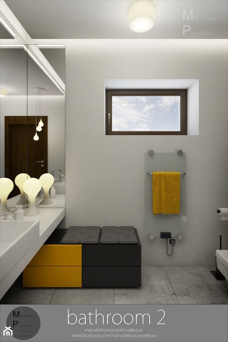 INTERIOR | bathroom 2 - Łazienka, styl nowoczesny - zdjęcie od Manufaktura Projektów