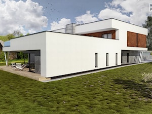 DOM W RYBNIKU - Duże jednopiętrowe nowoczesne domy jednorodzinne murowane, styl nowoczesny - zdjęcie od Manufaktura Projektów