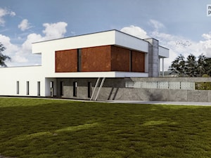 DOM W RYBNIKU - Średnie jednopiętrowe nowoczesne domy jednorodzinne murowane, styl nowoczesny - zdjęcie od Manufaktura Projektów