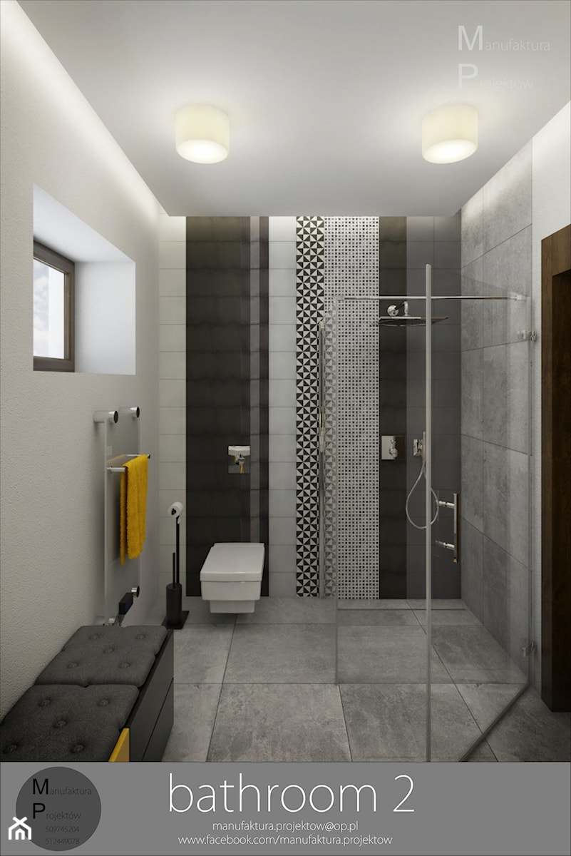 INTERIOR | bathroom 2 - Łazienka, styl nowoczesny - zdjęcie od Manufaktura Projektów