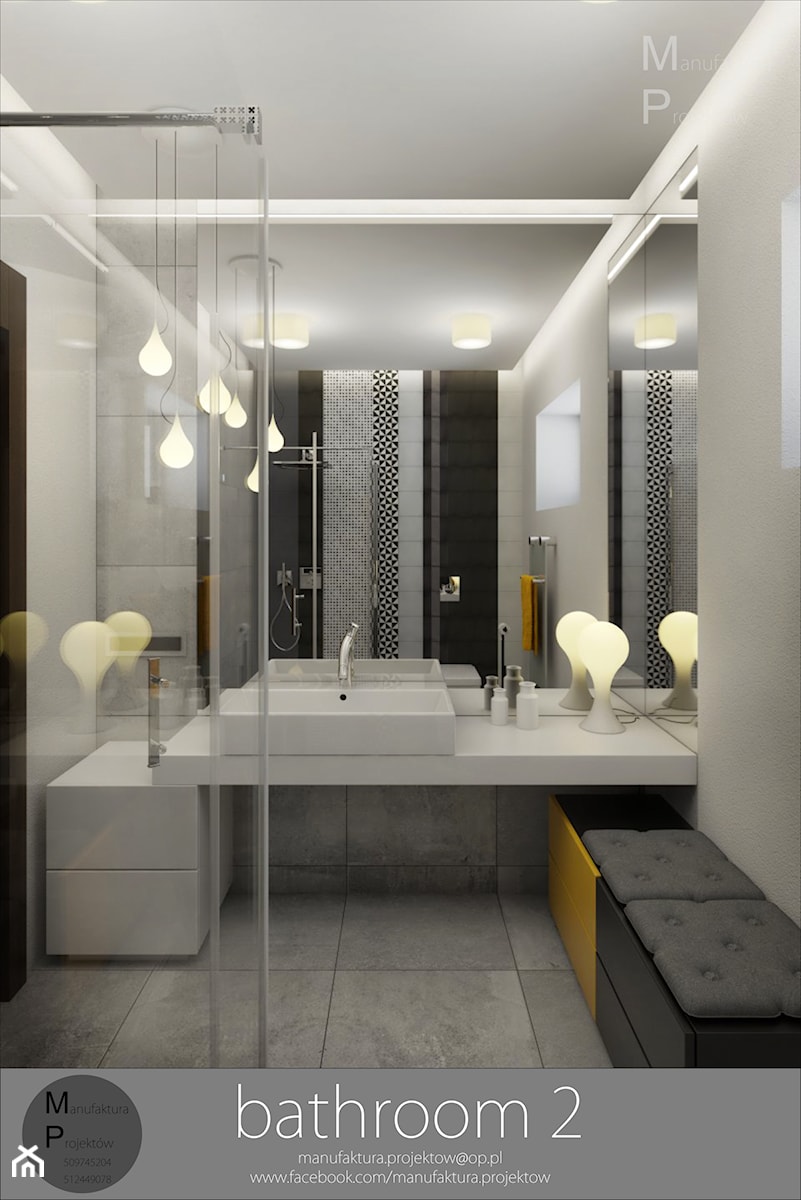 INTERIOR | bathroom 2 - Łazienka, styl nowoczesny - zdjęcie od Manufaktura Projektów