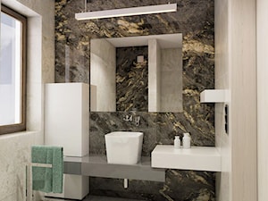 INTERIOR | bathroom stone titanio - Łazienka, styl nowoczesny - zdjęcie od Manufaktura Projektów