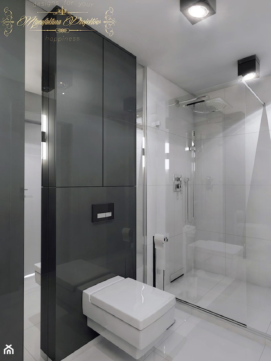 Mały Apartament - Średnia łazienka, styl nowoczesny - zdjęcie od Manufaktura Projektów