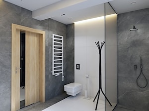BATHROOM I 6 I 2018 - Średnia bez okna z punktowym oświetleniem łazienka, styl nowoczesny - zdjęcie od Manufaktura Projektów