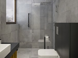 INTERIOR | Dom w Żorach - Średnia łazienka z oknem, styl nowoczesny - zdjęcie od Manufaktura Projektów