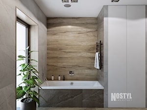 INTERIOR [ 01 ] 2019 - Mała z punktowym oświetleniem łazienka z oknem, styl nowoczesny - zdjęcie od Manufaktura Projektów