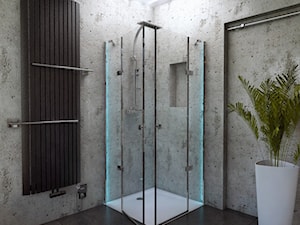 Praca konkursowa _ Bathroom Concrete _ III miejsce w konkursie - Łazienka, styl nowoczesny - zdjęcie od Manufaktura Projektów