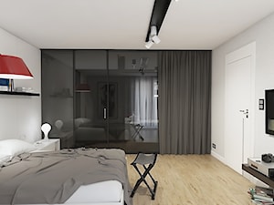 INTERIOR I 1 I 2018 - Duża biała sypialnia, styl nowoczesny - zdjęcie od Manufaktura Projektów