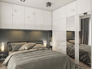 INTERIOR | Mieszkanie - Warszawa 02 - Średnia biała sypialnia, styl nowoczesny - zdjęcie od Manufaktura Projektów