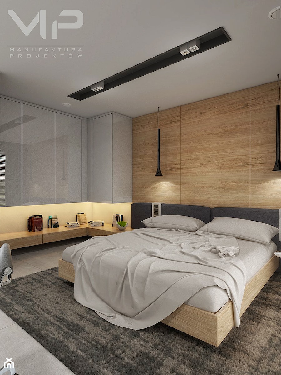 INTERIOR | Dom w Rudach - Średnia sypialnia, styl nowoczesny - zdjęcie od Manufaktura Projektów