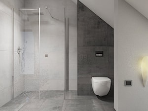 INTERIOR | Łazienka 07 - Duża na poddaszu łazienka, styl nowoczesny - zdjęcie od Manufaktura Projektów
