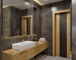 Dom na przedmieściach - Średnia łazienka, styl nowoczesny - zdjęcie od Manufaktura Projektów - Homebook