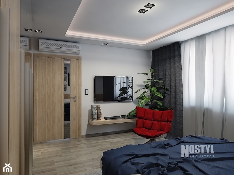 INTERIOR I 04 I 2018 - Średnia biała sypialnia - zdjęcie od Manufaktura Projektów