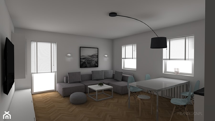 Mieszkanie w stylu skandynawskim z akcentem - zdjęcie od Milan design