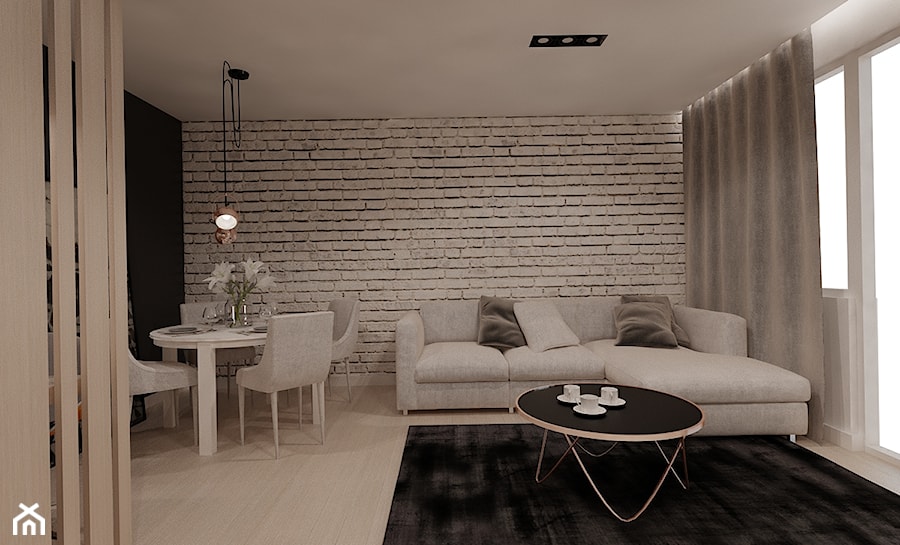 mieszkanie w Zabrzu - Salon, styl nowoczesny - zdjęcie od Agata Pozowska-Majchrzak, Architekt