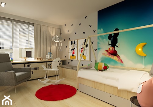 pokój dziecka - Średni biały pokój dziecka dla dziecka dla nastolatka dla chłopca dla dziewczynki, styl nowoczesny - zdjęcie od Agata Pozowska-Majchrzak, Architekt