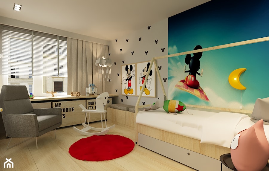 pokój dziecka - Średni biały pokój dziecka dla dziecka dla nastolatka dla chłopca dla dziewczynki, styl nowoczesny - zdjęcie od Agata Pozowska-Majchrzak, Architekt
