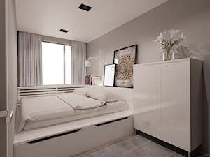mieszkanie w Zabrzu - Średnia szara sypialnia, styl nowoczesny - zdjęcie od Agata Pozowska-Majchrzak, Architekt