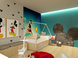 pokój dziecka - Średni szary niebieski pokój dziecka dla dziecka dla nastolatka dla chłopca dla dziewczynki, styl nowoczesny - zdjęcie od Agata Pozowska-Majchrzak, Architekt