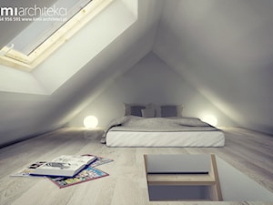 projekt sypialni na poddaszu - zdjęcie od KIMI architekci