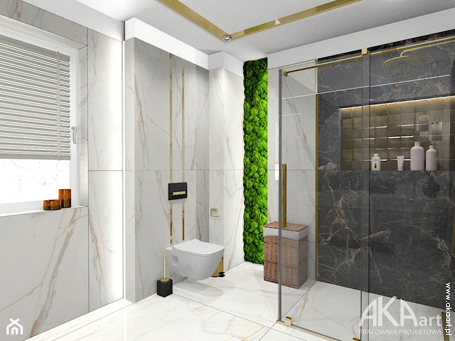 Nowoczesna elegancka łazienka - zdjęcie od AKAart Pracownia Projektowa