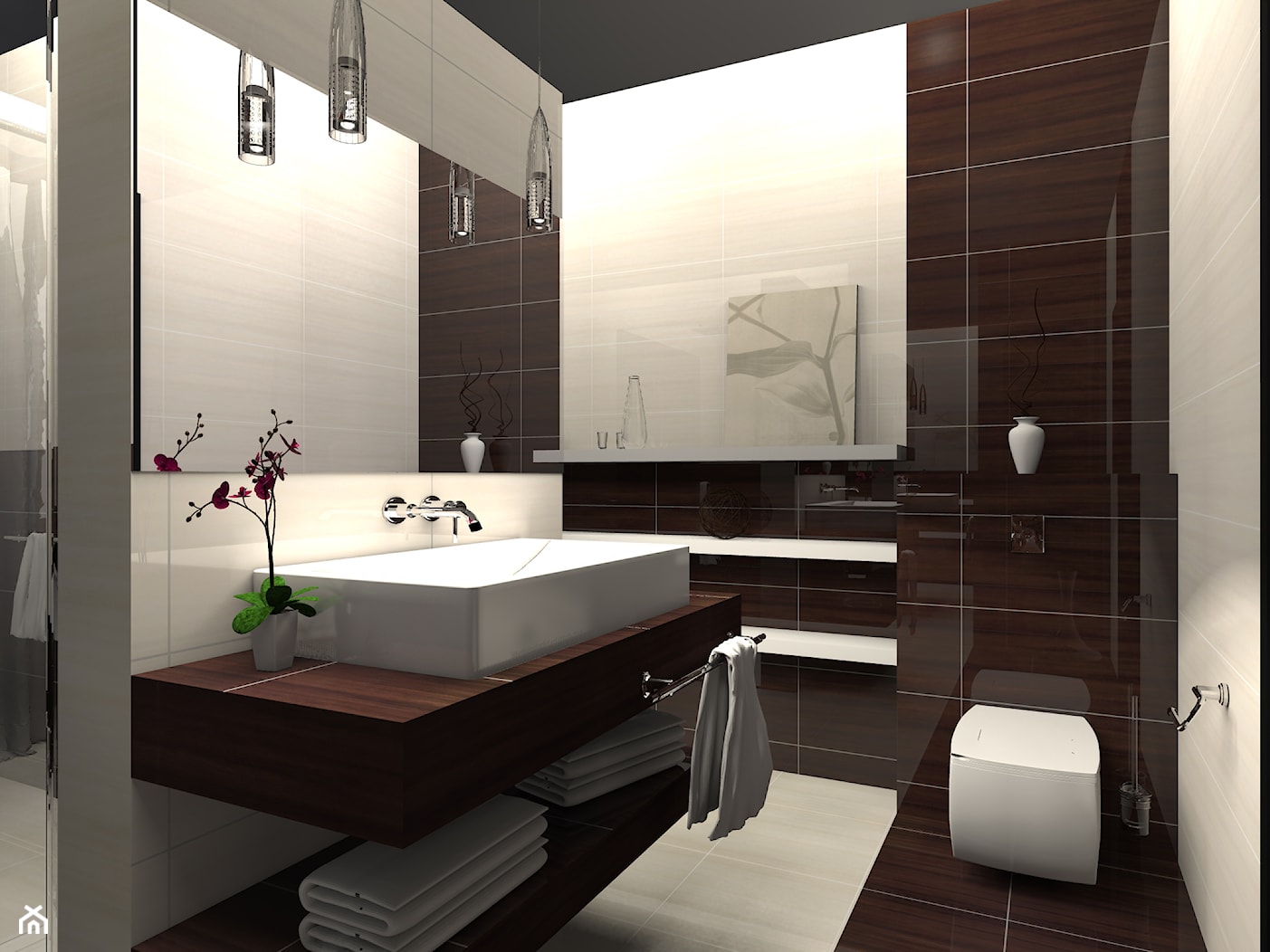 Łazienka, styl nowoczesny - zdjęcie od KWADRAT Projektowanie Łazienek - Homebook