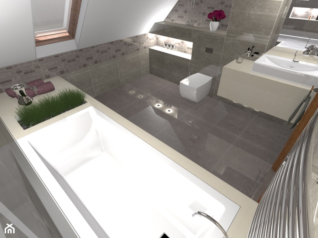 Łazienka, styl nowoczesny - zdjęcie od KWADRAT Projektowanie Łazienek - Homebook