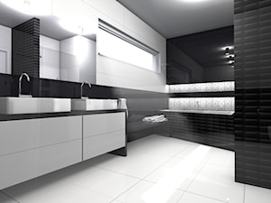 łazienka przy sypialni - zdjęcie od KWADRAT Projektowanie Łazienek