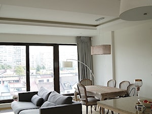Mieszkanie z antresolą - Salon, styl tradycyjny - zdjęcie od R-design Pracownia Architektoniczna