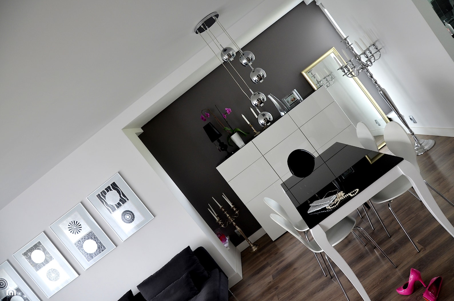 salon zdjecia z realizacji - Jadalnia, styl glamour - zdjęcie od Glamour Design Adriana Wajsen - Homebook