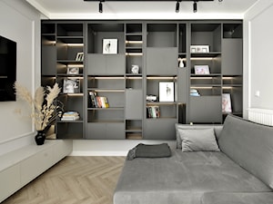 Projekt mieszkania 76mkw - Salon - zdjęcie od Piotr Stolarek PROJEKTOWANIE WNĘTRZ