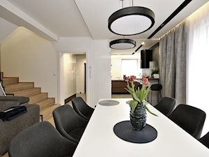 Projekt mieszkania w bliźniaku - Jadalnia, styl nowoczesny - zdjęcie od Piotr Stolarek PROJEKTOWANIE WNĘTRZ