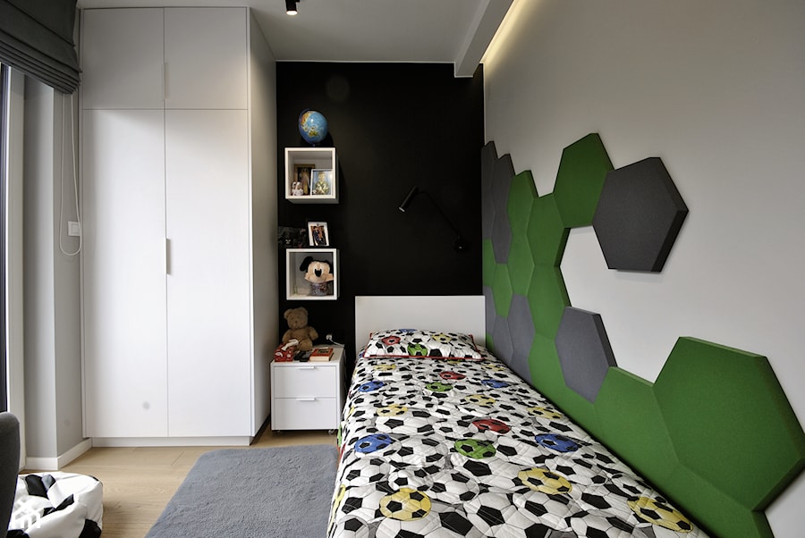 Projekt mieszkania w bliźniaku - Pokój dziecka, styl nowoczesny - zdjęcie od Piotr Stolarek PROJEKTOWANIE WNĘTRZ