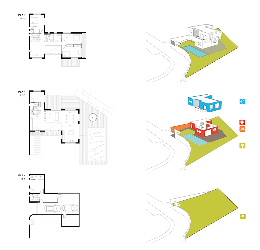 RZUTY / AXONOMETRIA - zdjęcie od AP ARCHITECTES