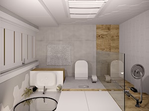 Dobrze się układa...;) - Mała bez okna łazienka, styl skandynawski - zdjęcie od Inspira Design
