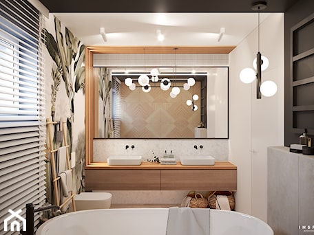 Aranżacje wnętrz - Łazienka: Jungle bathroom - Inspira Design. Przeglądaj, dodawaj i zapisuj najlepsze zdjęcia, pomysły i inspiracje designerskie. W bazie mamy już prawie milion fotografii!