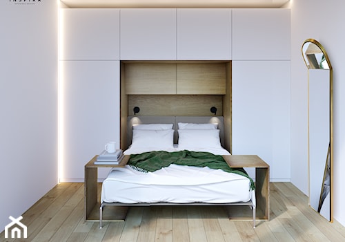Średnia biała sypialnia - zdjęcie od Inspira Design