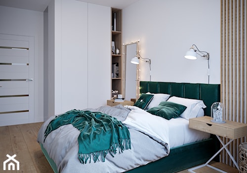 Dobrze się układa...;) - Średnia biała sypialnia, styl nowoczesny - zdjęcie od Inspira Design