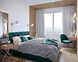 Dobrze się układa...;) - Średnia beżowa biała sypialnia, styl nowoczesny - zdjęcie od Inspira Design - Homebook