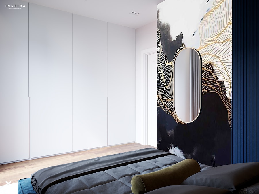 Wszystko o sypialni - Średnia biała sypialnia, styl nowoczesny - zdjęcie od Inspira Design