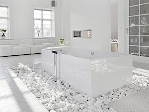 Biała łazienka - Łazienka, styl nowoczesny - zdjęcie od Inspiracje-Wnętrz.pl