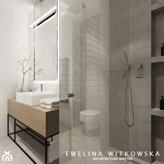 Mieszkanie na warszawskiej Ochocie - Łazienka, styl nowoczesny - zdjęcie od Ewelina Witkowska Architektura Wnętrz