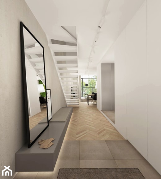 Mieszkanie z antresolą - Salon, styl nowoczesny - zdjęcie od Ewelina Witkowska Architektura Wnętrz