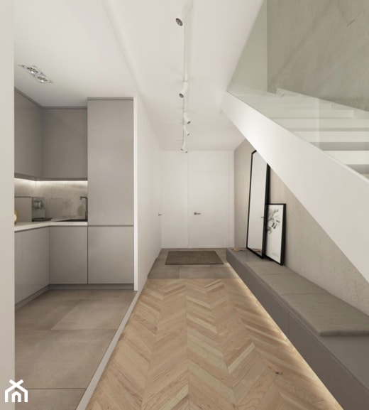 Mieszkanie z antresolą - Kuchnia, styl nowoczesny - zdjęcie od Ewelina Witkowska Architektura Wnętrz