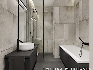 Apartament na Mokotowie - Z punktowym oświetleniem łazienka, styl nowoczesny - zdjęcie od Ewelina Witkowska Architektura Wnętrz