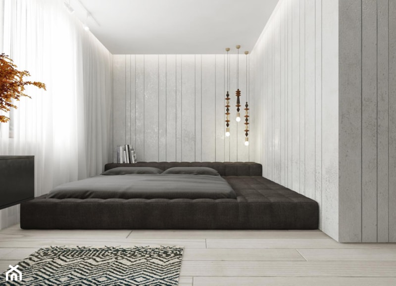Projekt sypialnia - Sypialnia, styl nowoczesny - zdjęcie od Ewelina Witkowska Architektura Wnętrz